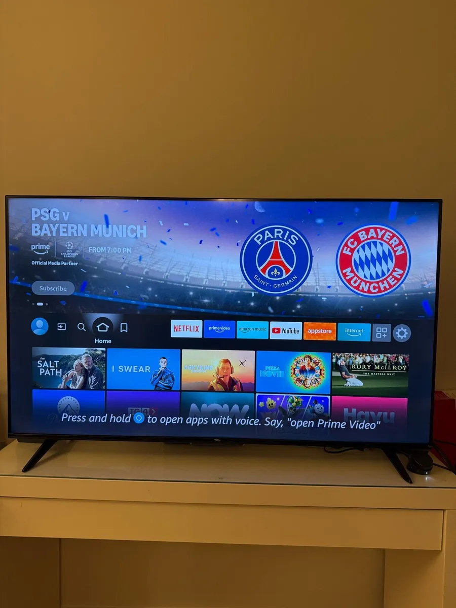 TCL 50” 4K Smart Fire TV – Good Condition - Image 1