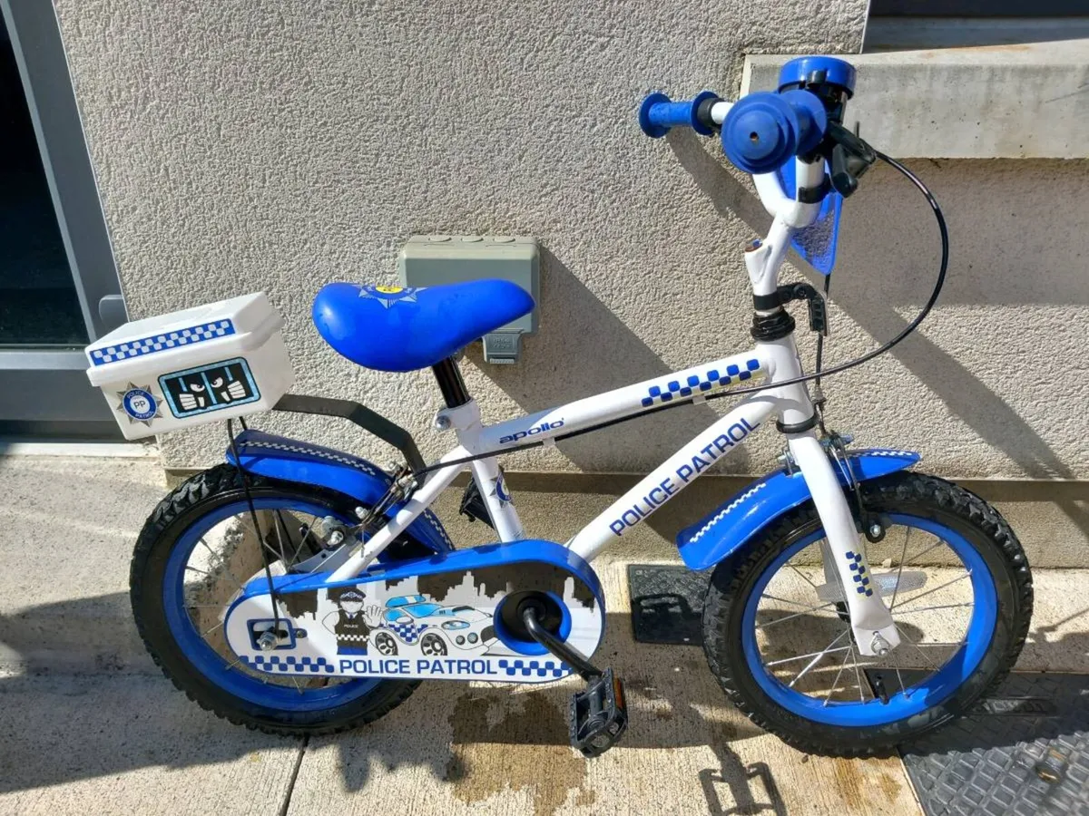 Kids police patrol bike size 14 inch wheels - Image 2