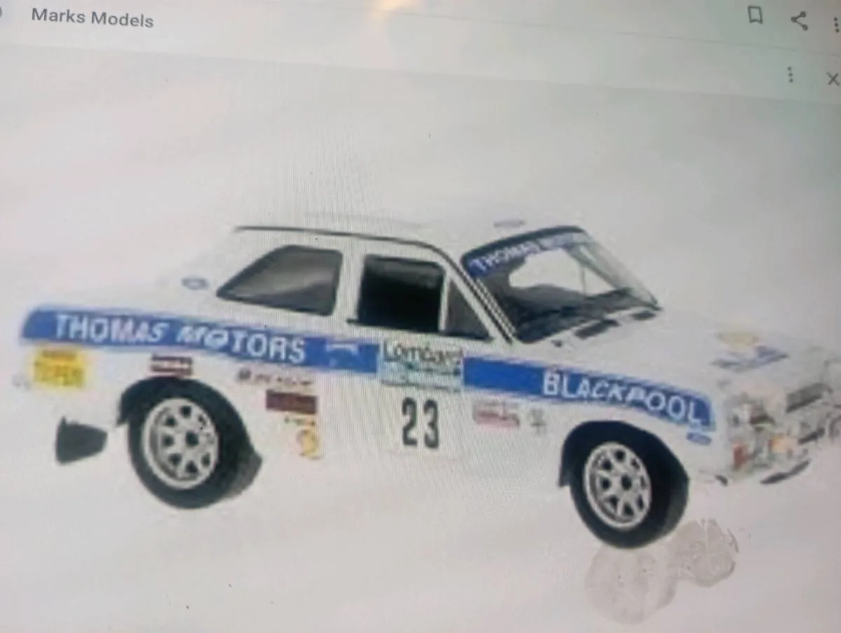 FORD ESCORT MK I #23 BILLY COLEMAN RALLY  CAR. - Image 4