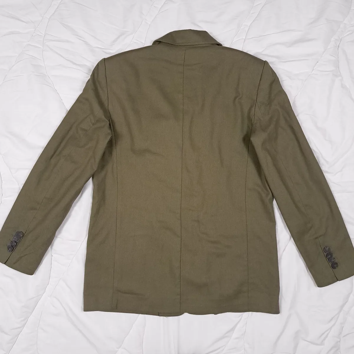 Zara Green Khaki Blazer Size XS/S - Image 3