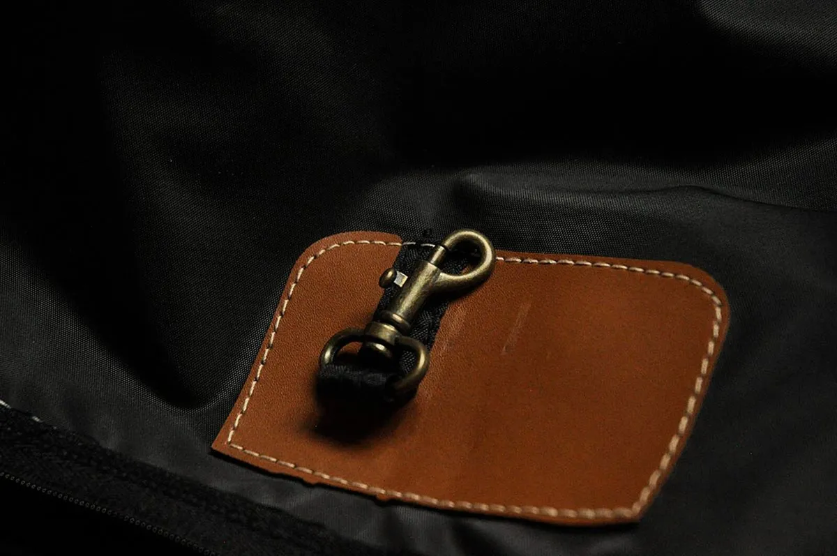 LUCAS Garment Bag, black canvas - Image 3