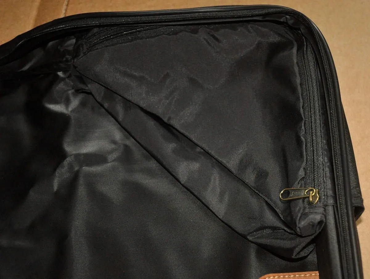 LUCAS Garment Bag, black canvas - Image 4