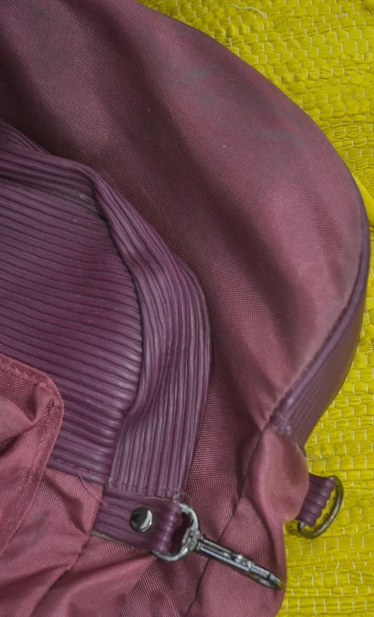 Garment Bag, Brand name VERDI, Maroon Canvas - Image 4
