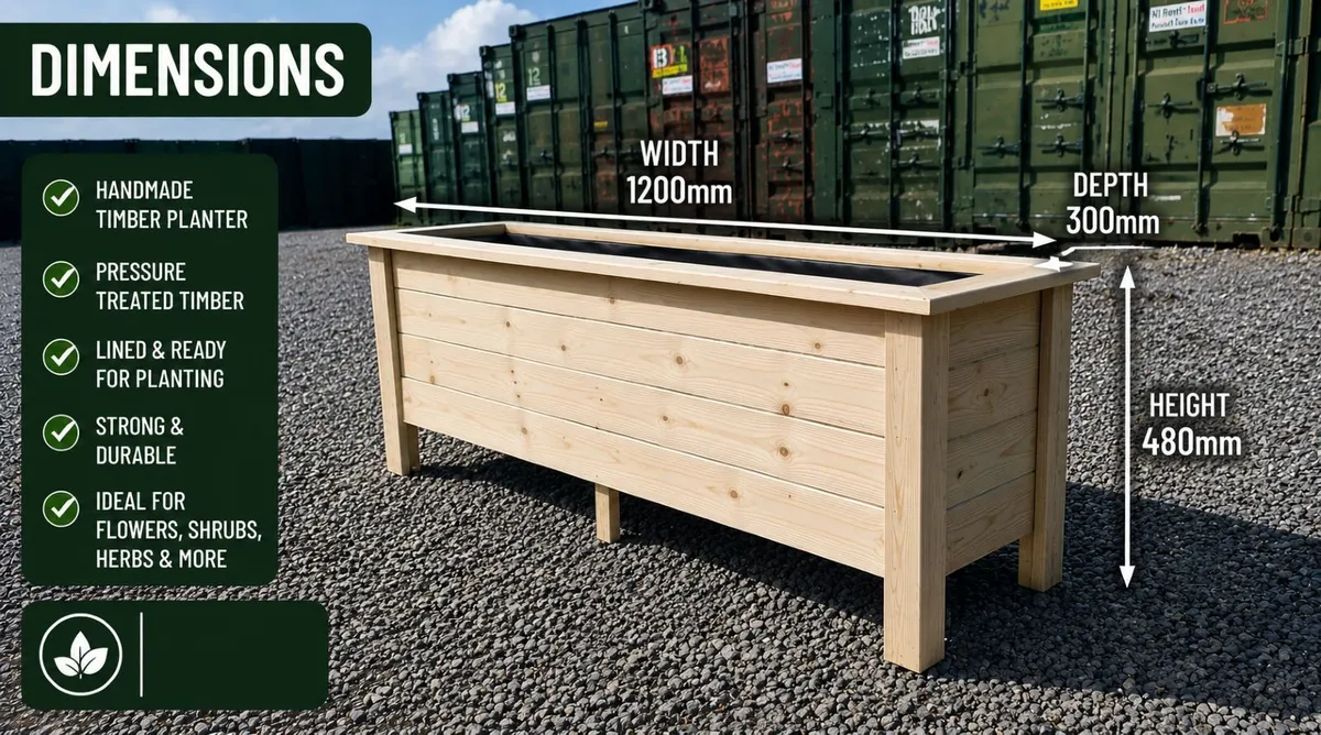 🌿 Premium Timber Planter Box  🌿 - Image 1