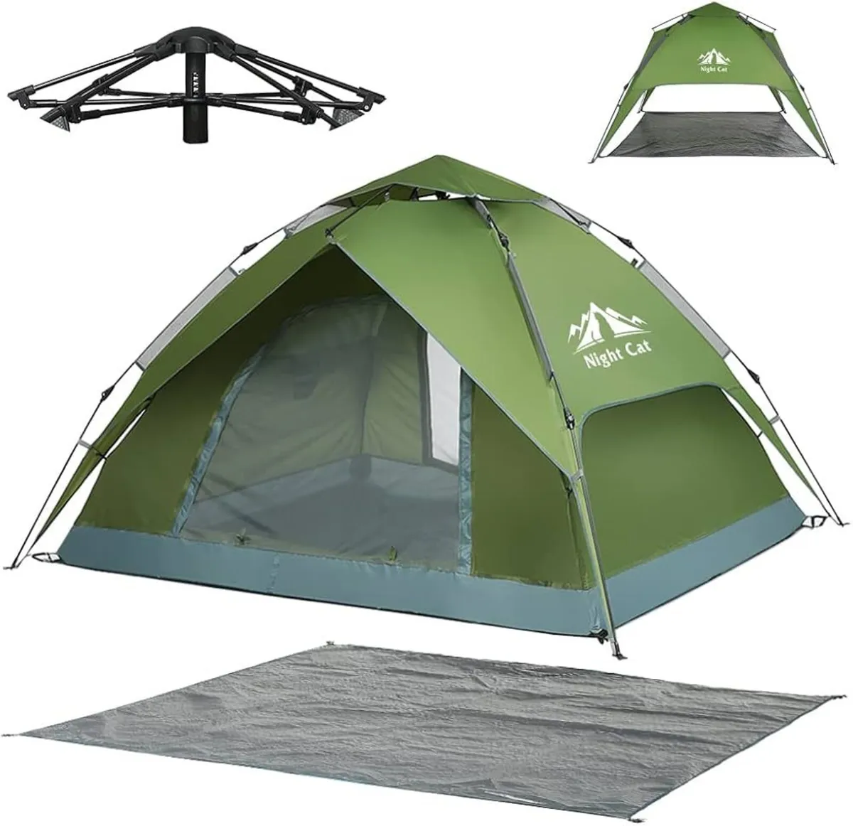 Night Cat Pop Up Tent 3-4 Man - Image 2