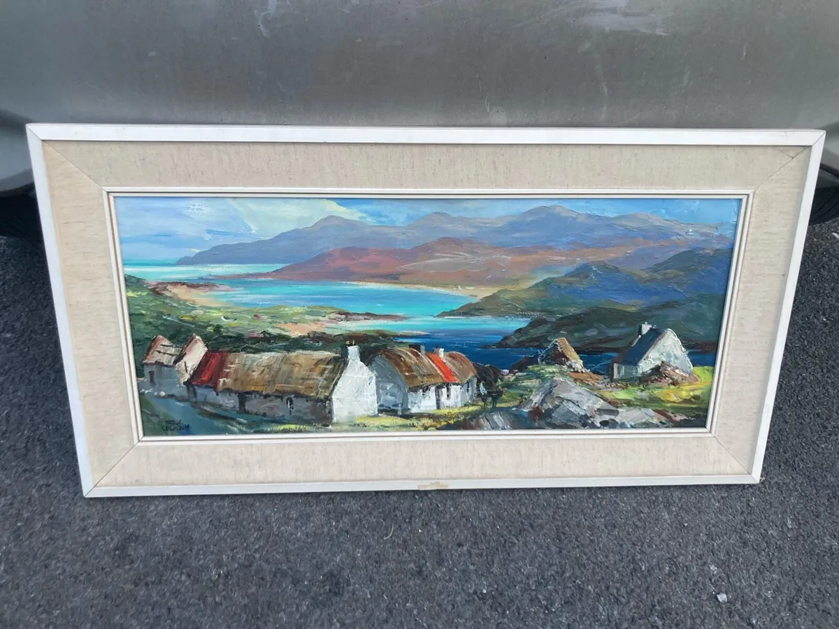 Oil painting 1960s muckish mountain Donegal - Image 1