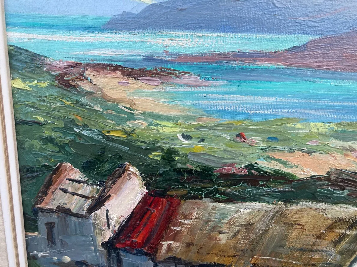 Oil painting 1960s muckish mountain Donegal - Image 3