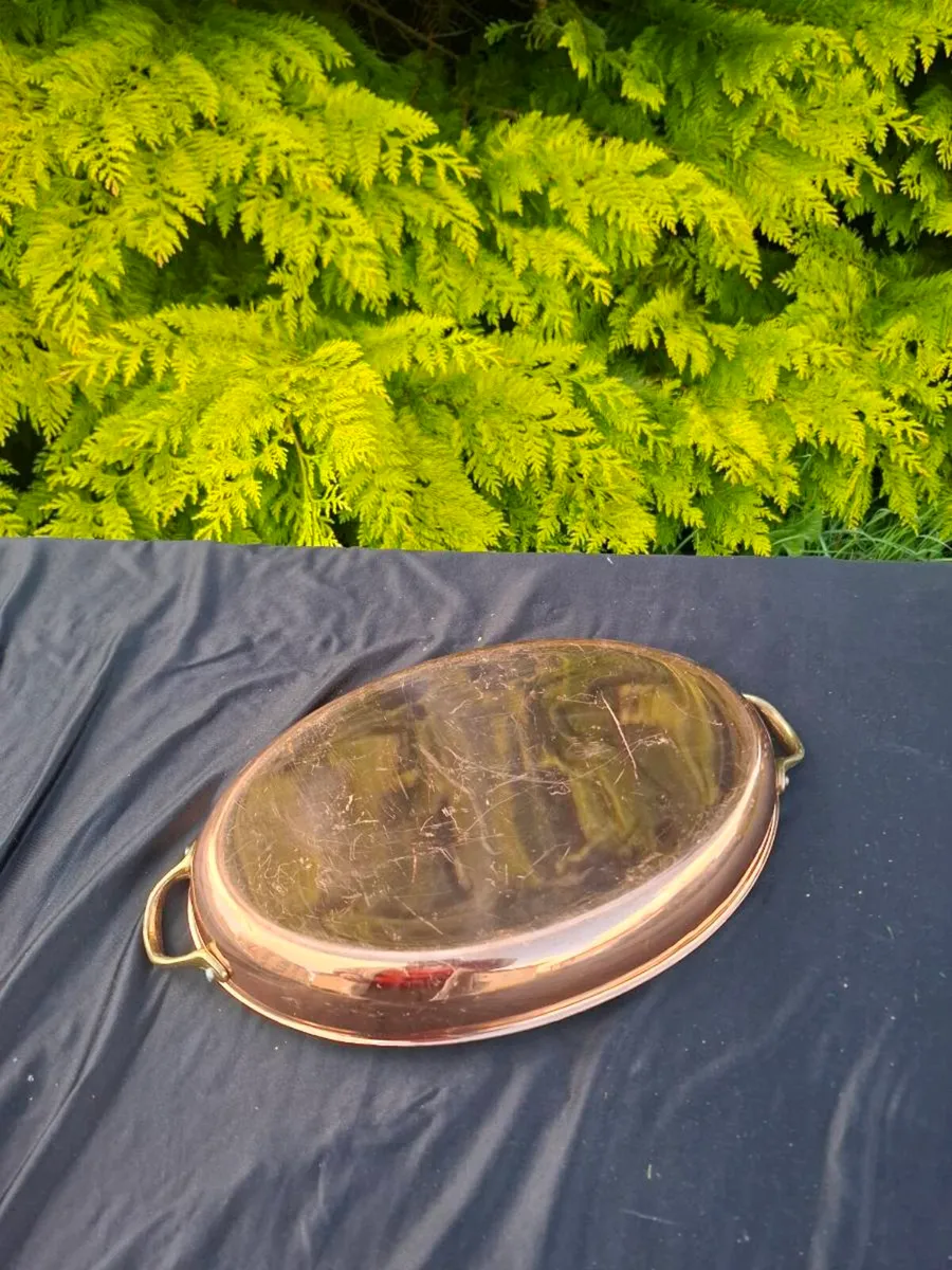 Copper 20cm by 30cm oven plate postage possible - Image 2