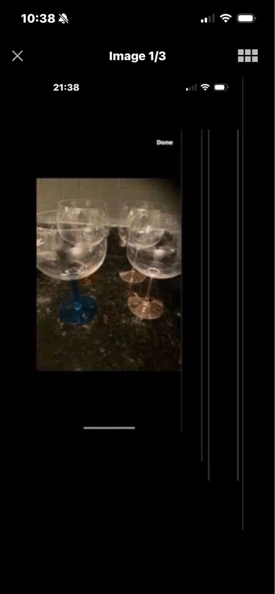 Large Gin Glasses (4) - Image 1