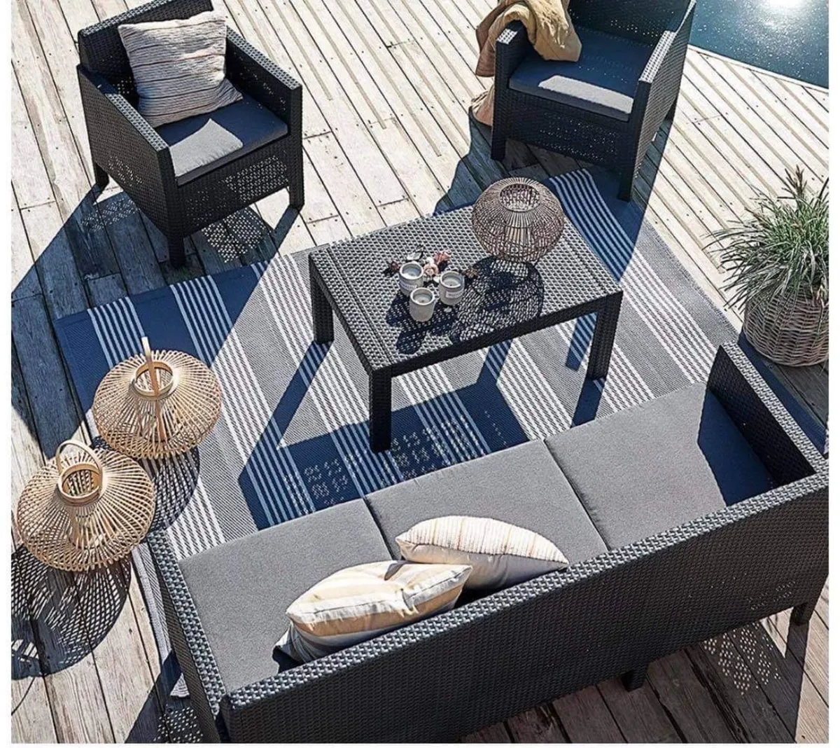 Garden furniture set 5 seats - Image 1