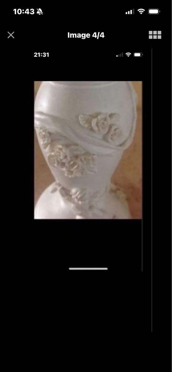 Vintage Cherub & Roses Candlestick Set - Image 4