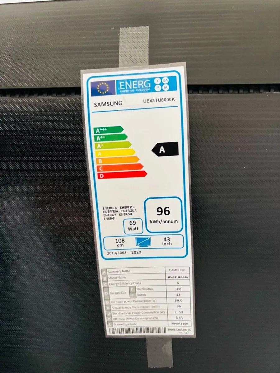 Samsung 43” Smart TV – UE43TU8000K - Image 2