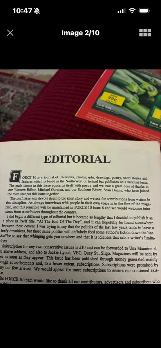 Force 10 Journal - Spring ‘93 (Sligo) - Image 2