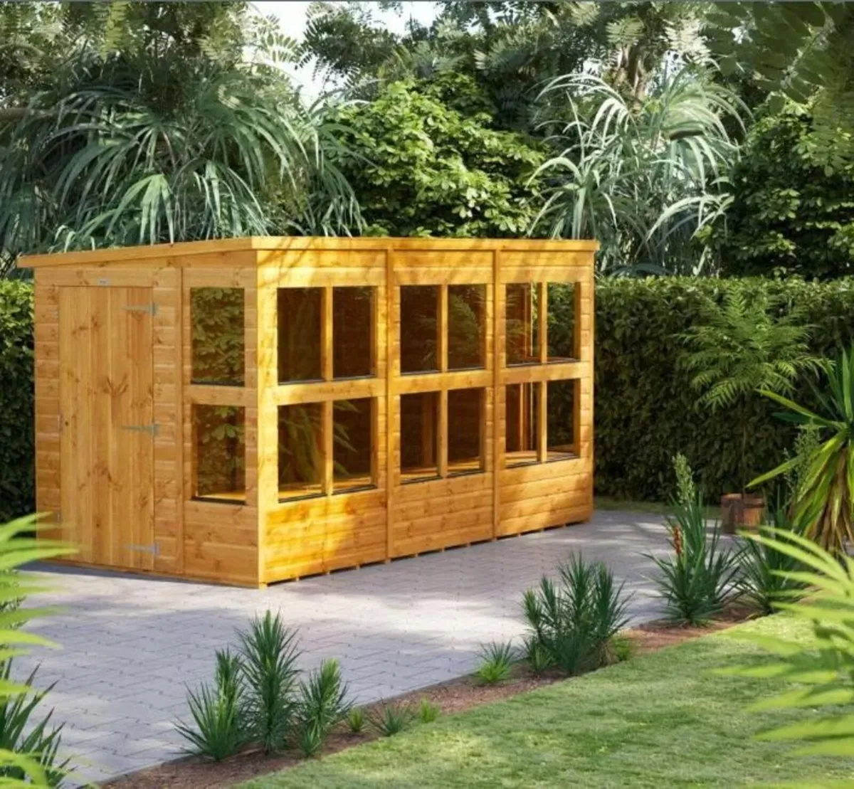 Spacious 12×6 Deluxe Timber Pent Potting Sheds - Image 1