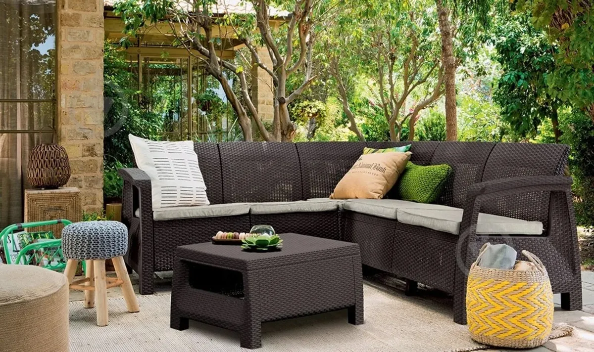 Garden furniture set L shaped - Image 1
