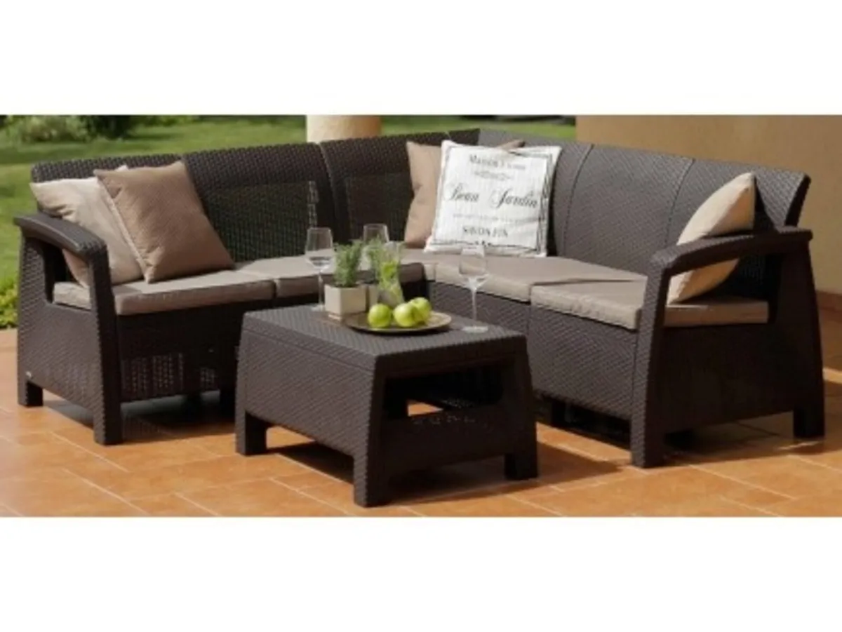 Garden furniture set L shaped - Image 3