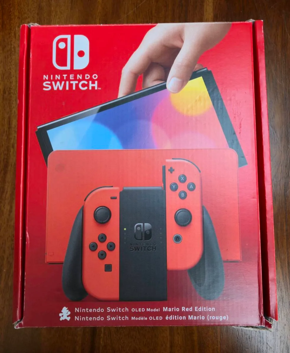 Nintendo Switch Oled Mario Red Edition + Wonder - Image 3