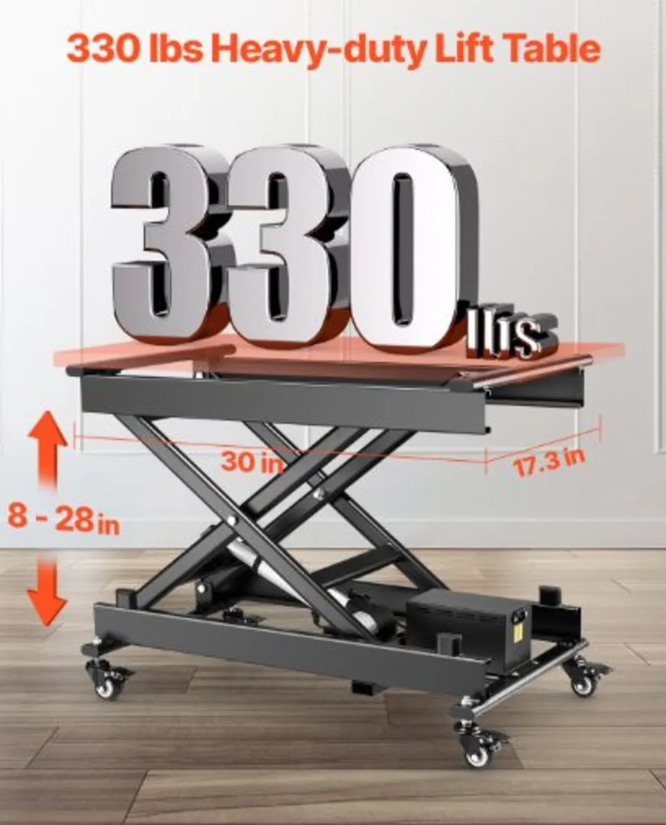 Electric Lift Table,330lbs Capacity Single Scissor - Image 2