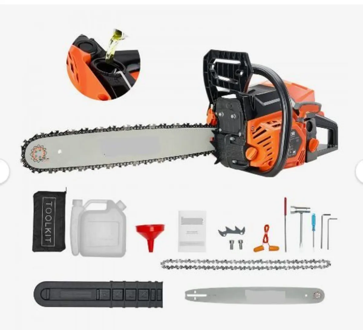 62 cc Gas Chainsaw, 20 inch Gas Powered - Image 1