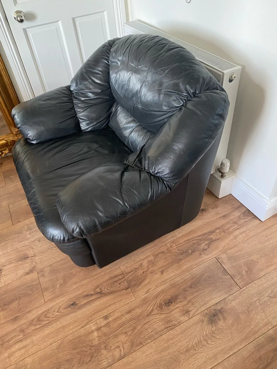 Genuine leather armchair - Image 2