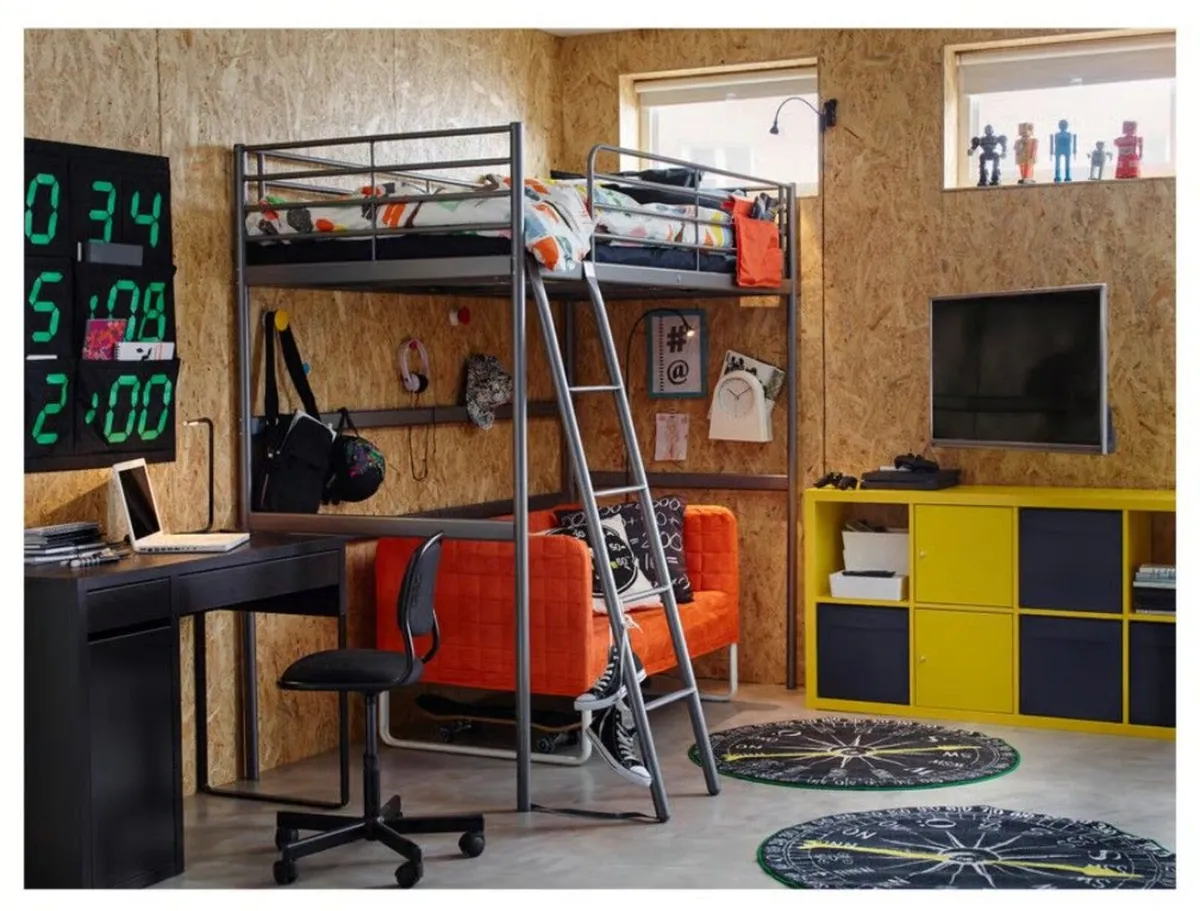 IKEA Loft Bed with Desk - Image 2