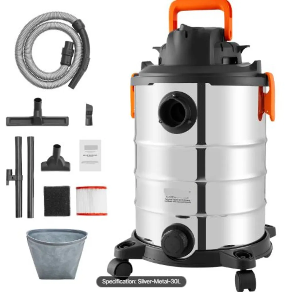Stainless Steel Wet Dry Shop Vacuum, 8 Gallon 6 - Image 1