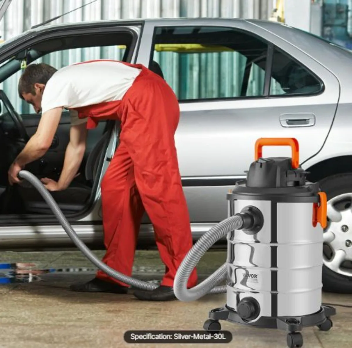 Stainless Steel Wet Dry Shop Vacuum, 8 Gallon 6 - Image 4
