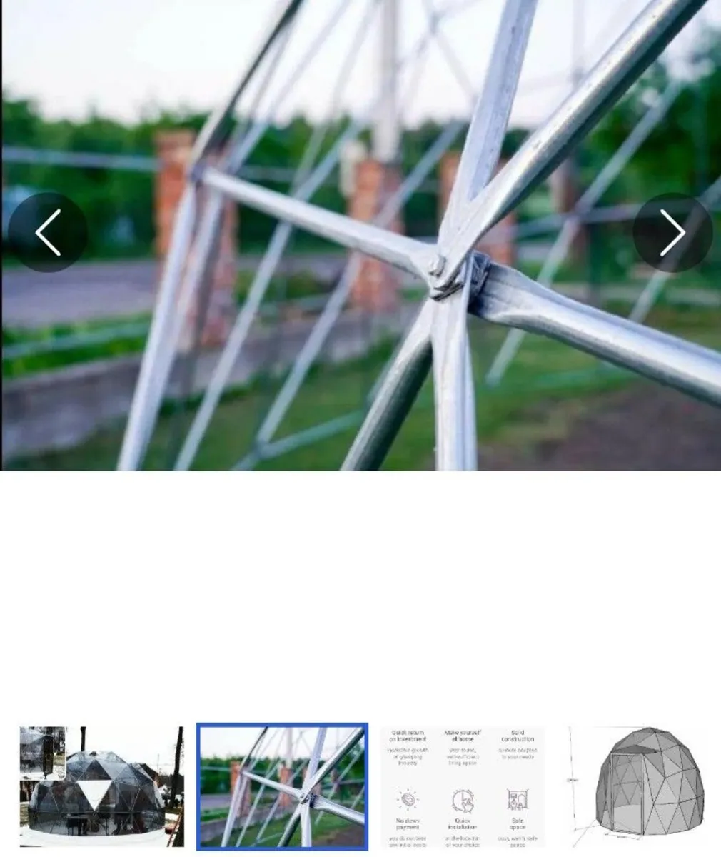 Deluxe 3m(10ft) Tinted Clear Extremely Strong Dome - Image 4