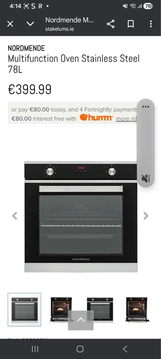 Single oven NEW - Image 1