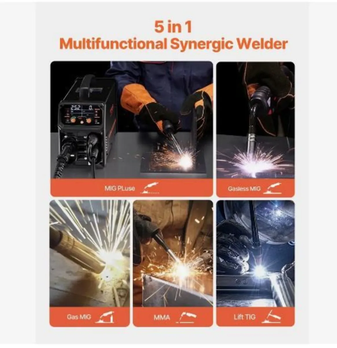 Pro MIG Welder, 200Amp Pluse Mig Welding - Image 2