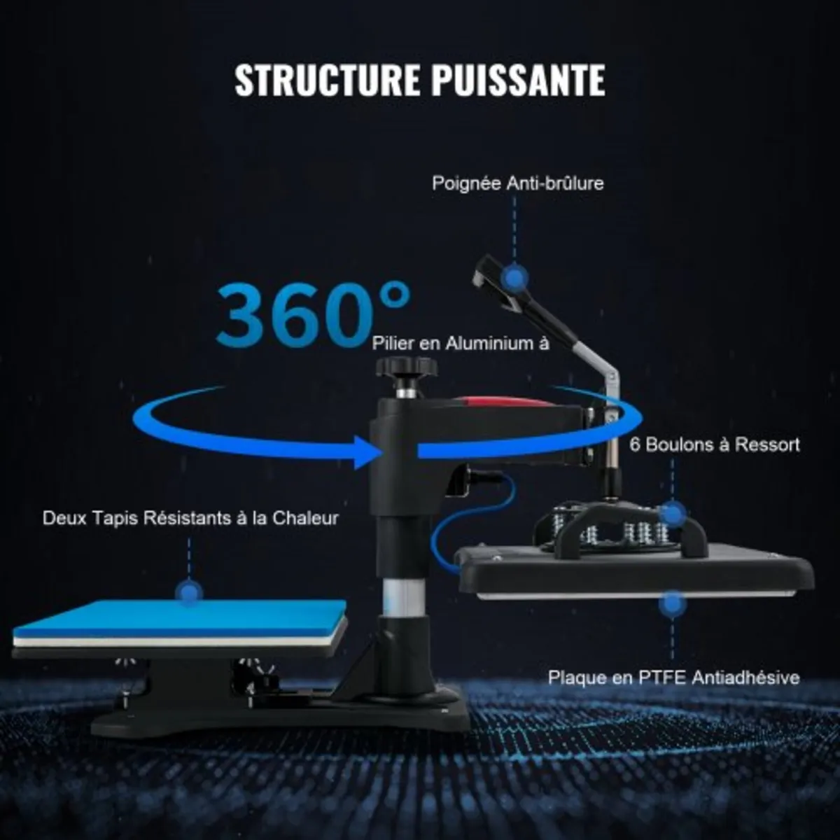 Heat Press, 5 in 1 Heat Press Machine Machine 30.4 - Image 3