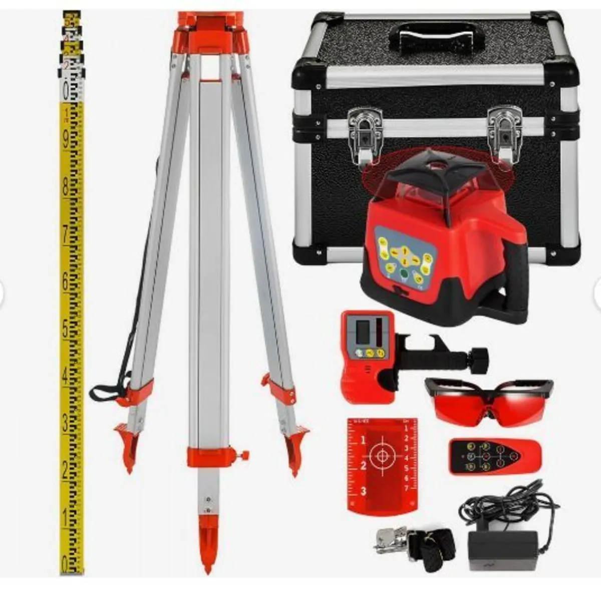 Red Rotary Laser Level Self Leveling Measuring - Image 1