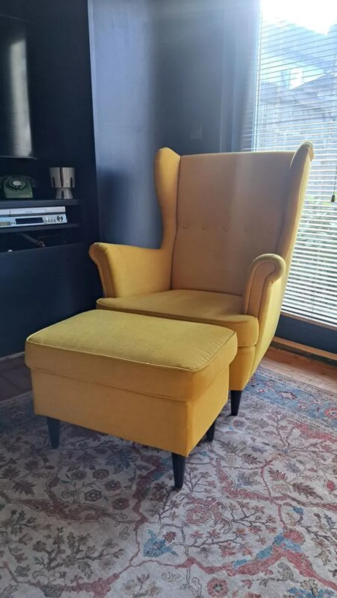 IKEA Standmon armchair & footstool - Image 3