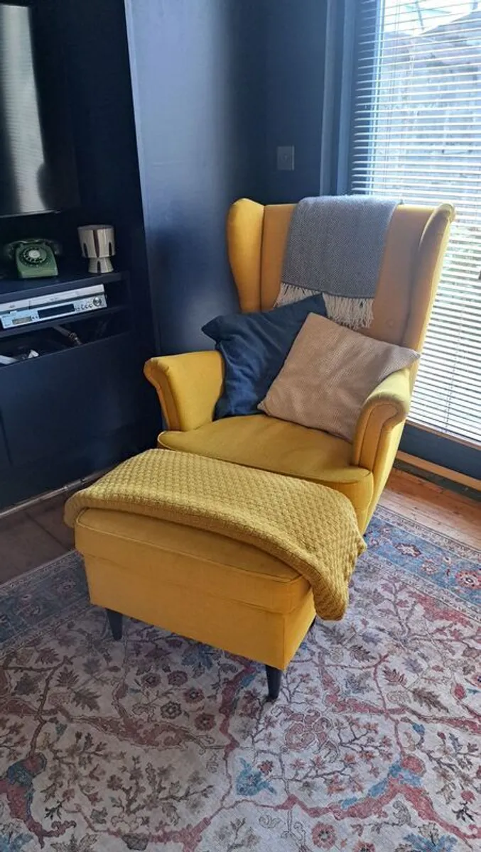 IKEA Standmon armchair & footstool - Image 1
