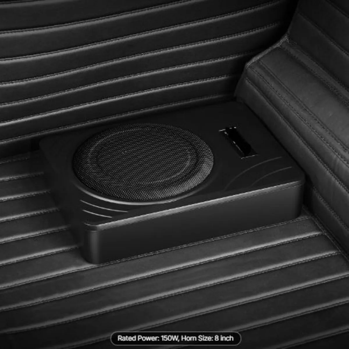 8" 400W Underseat Car Subwoofer, Slim Powered Car - Image 3