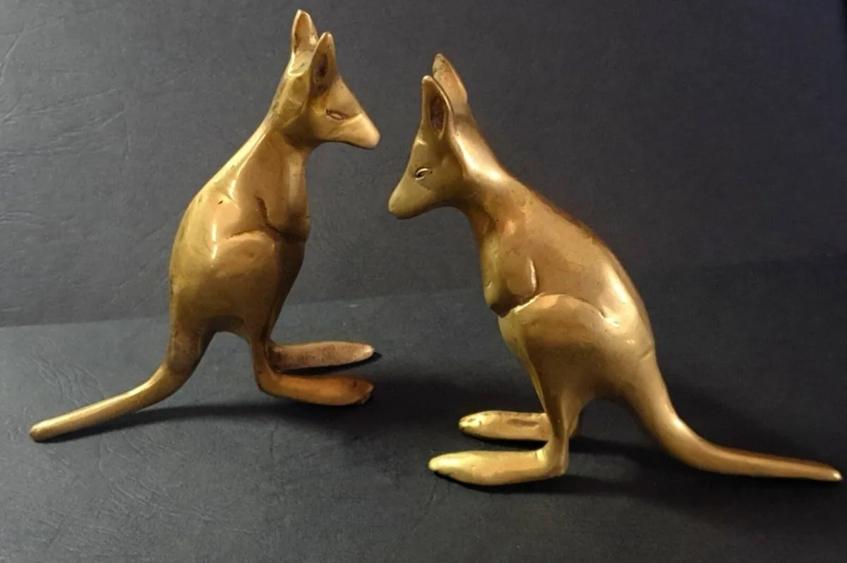 Pair Of Vintage Brass Kangaroo's (Bookends) - Image 4