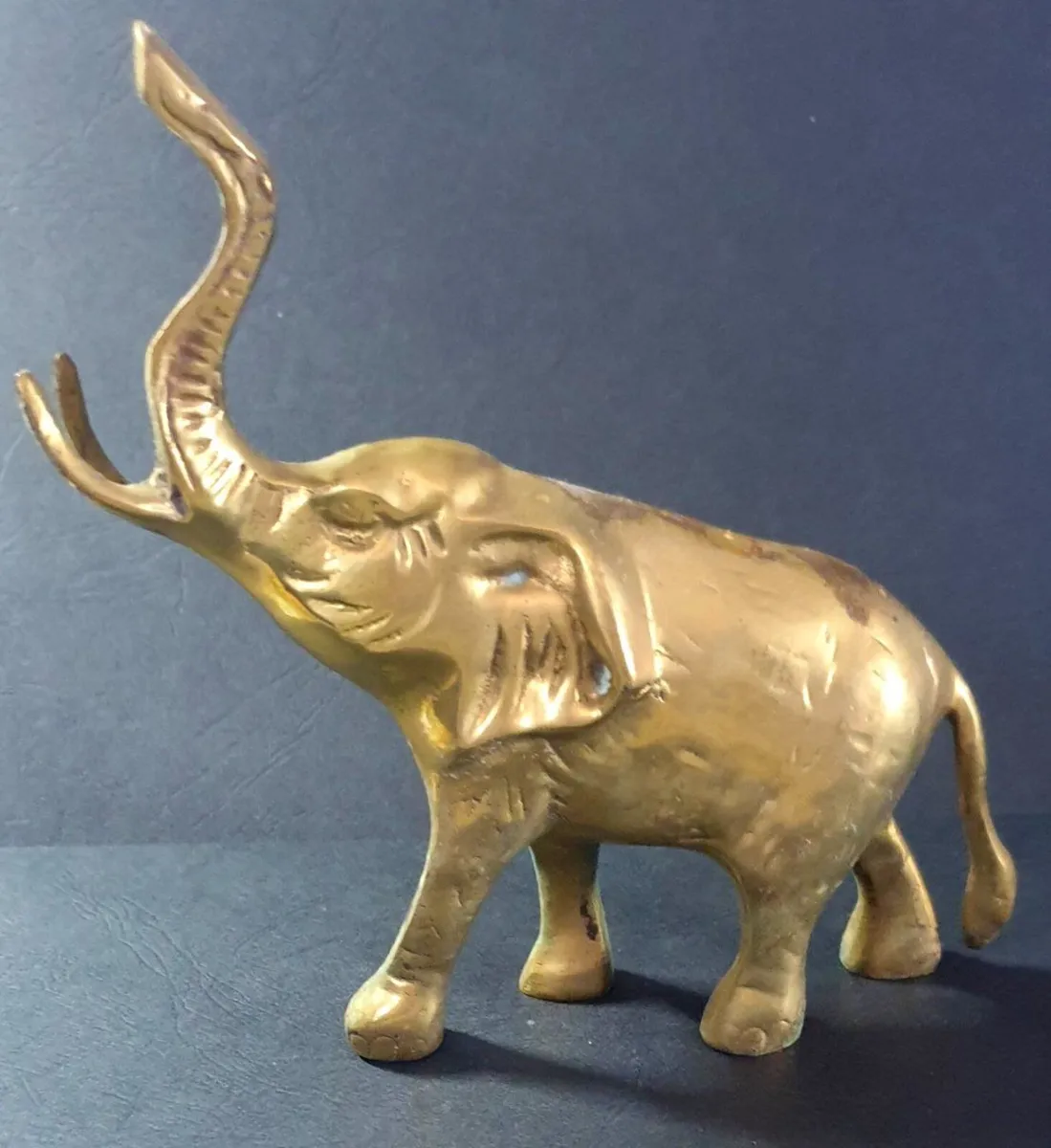 Vintage Brass Elephant - Image 2