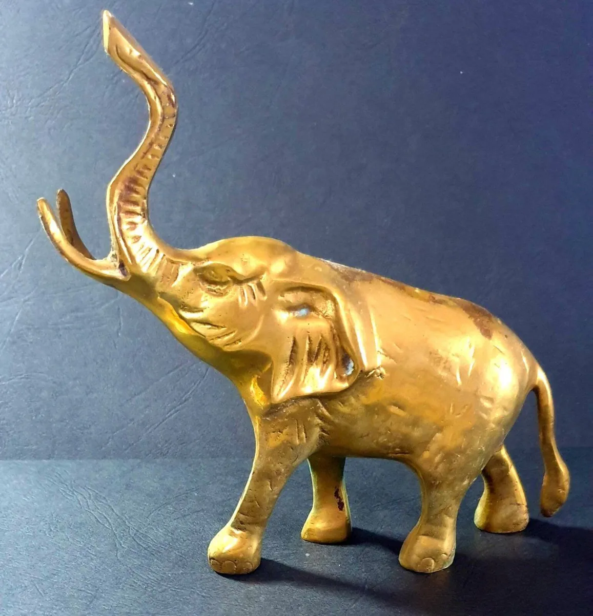 Vintage Brass Elephant - Image 3