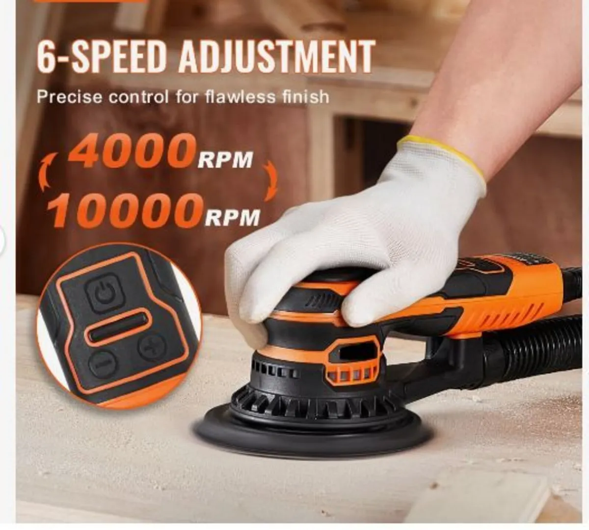 Random Orbital Sander 5 & 6-Inch, 350W - Image 1