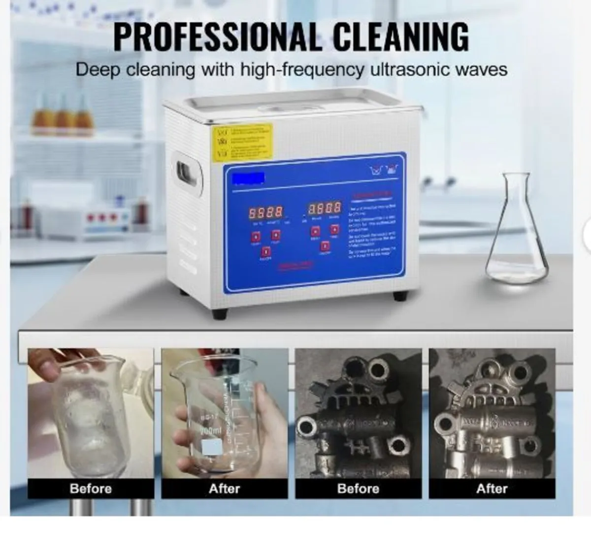 Professional Ultrasonic Cleaner, 2.85 L - Image 2