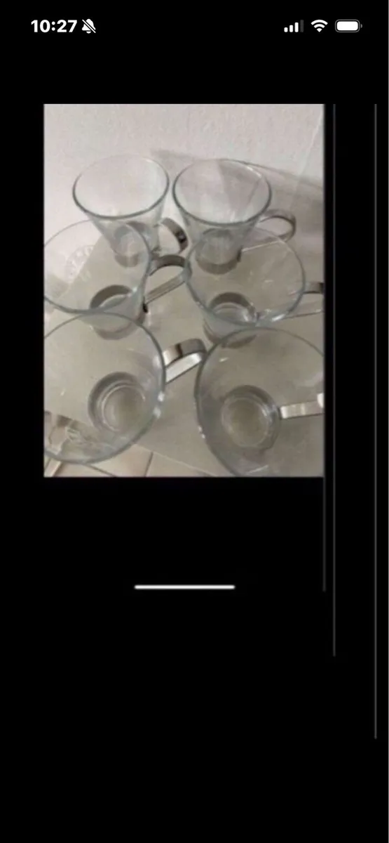 Rare Baileys Glasses With Metal Handles (6) - Image 4