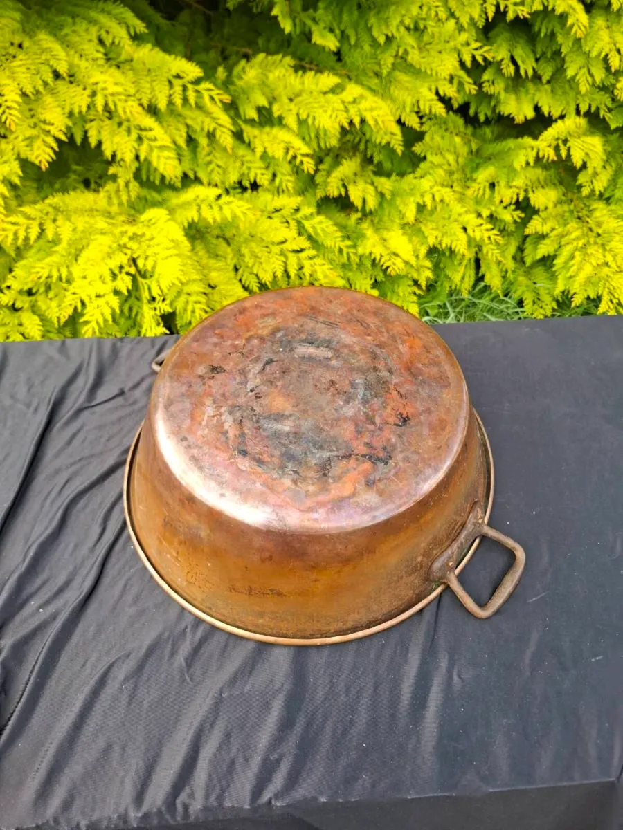 Copper 37cm jam pot postage possible - Image 2