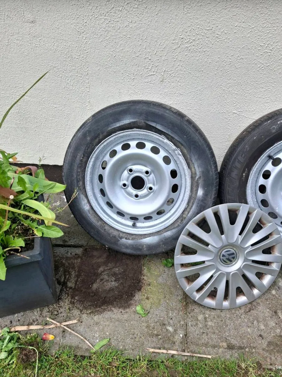 Four steel wheels and tyres 15" - Image 2