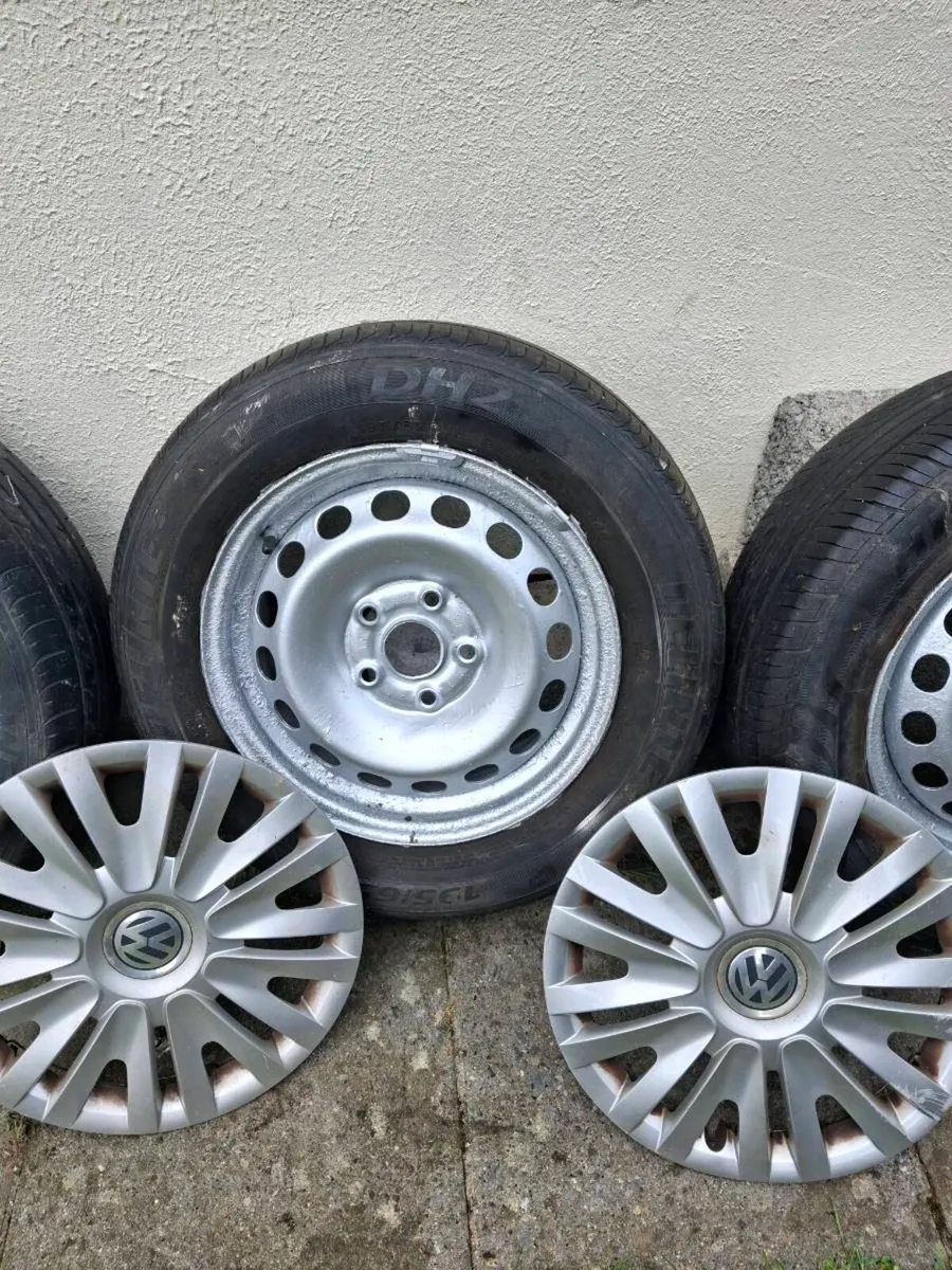 Four steel wheels and tyres 15" - Image 3
