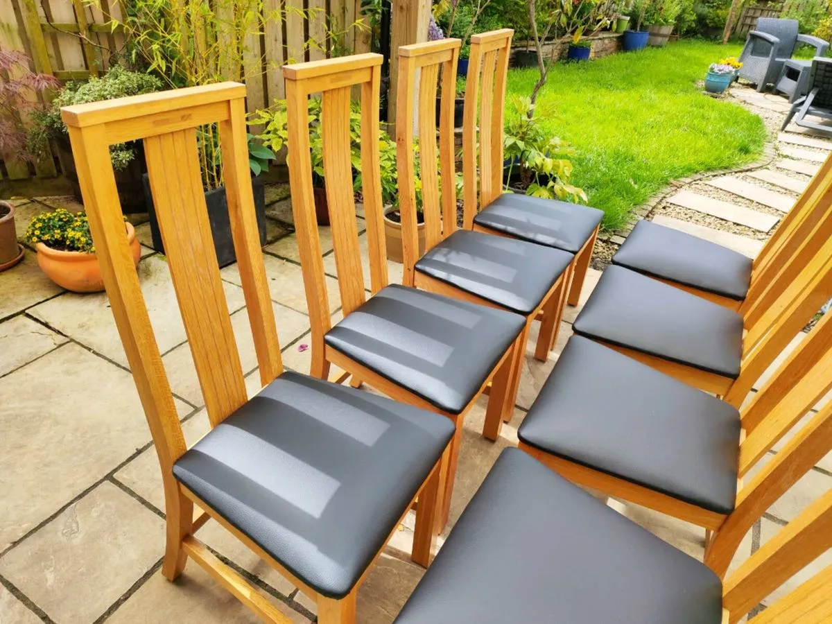 8 kitchen dining chairs - Image 2
