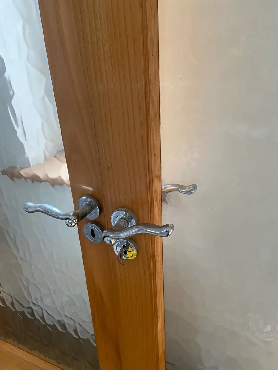 Double handmade ash doors and frame - Image 4