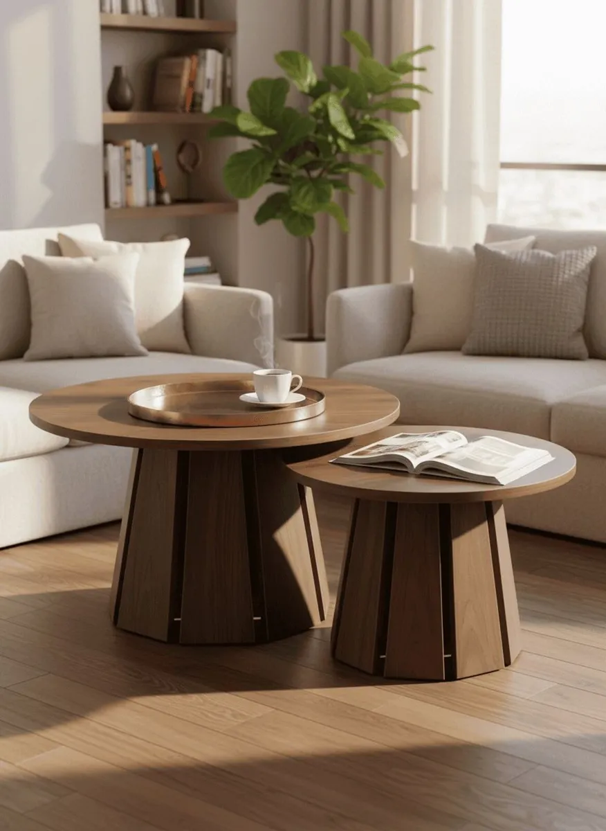 Cascade Duo Coffee Tables – Anti‑Scratch Laminated - Image 4