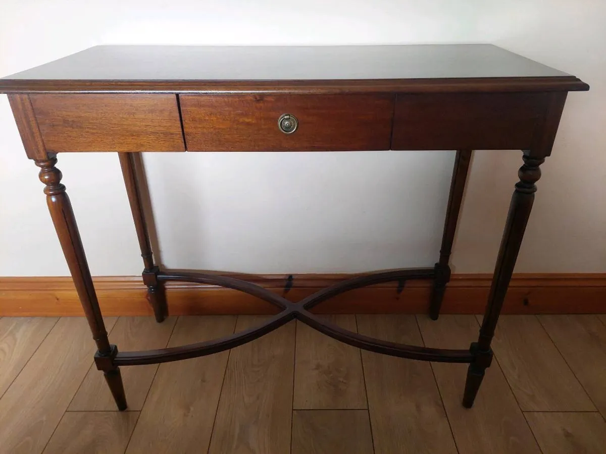 Mahogany hall console - Image 1