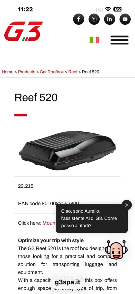 GT Reef 520 Roof box for sale - Image 3