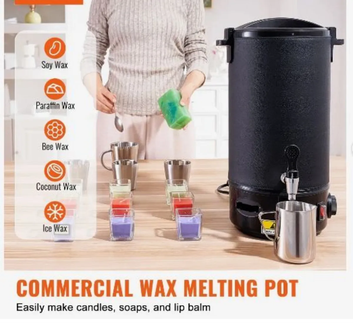 Wax Melter for Candle Making 10Liter - Image 3